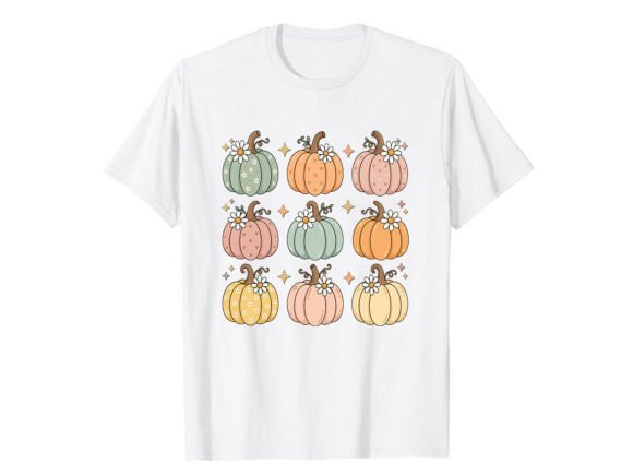 Pastel Pumpkin Pattern Fall T-Shirt: A Designer’s Review