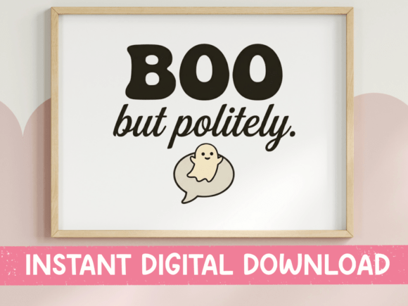 Review: Boo but Politely Ghost Speech Print