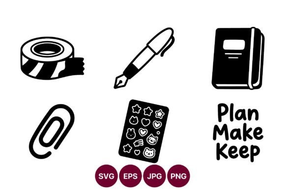 Review: Vector Line Art Tape Pen Notebook