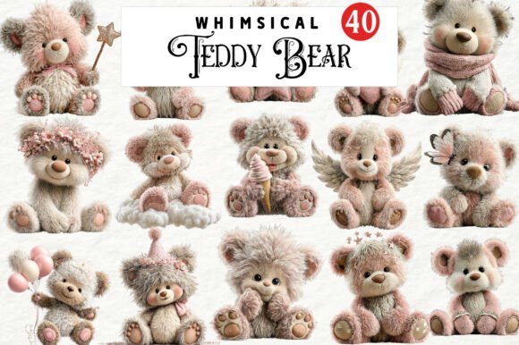 Review: Whimsical Teddy Bear Clipart for Embroidery
