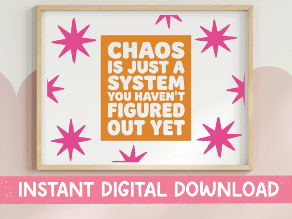 Reviewing Chaos is Just a System Print for Embroidery