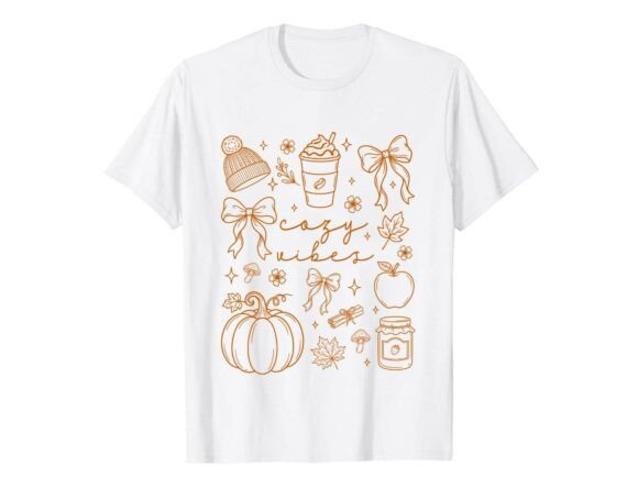 Reviewing Cozy Autumn Vibes Fall T-Shirt for Embroidery