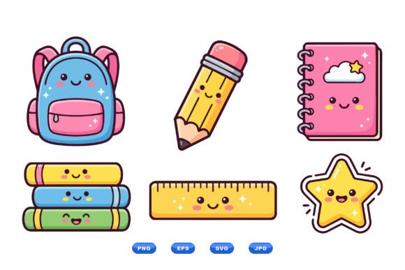 Reviewing Cute School Supplies Clipart for Stitching