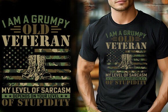 Reviewing I AM a GRUMPY OLD VETERAN Design