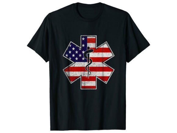 Reviewing the American Flag EMT Paramedic T-Shirt Design