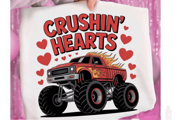 Reviewing the Crushin Hearts Valentine Truck PNG Design