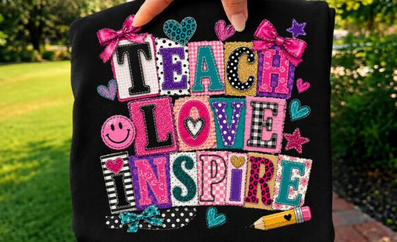 Reviewing the Patchwork Teach Love Inspire Shirt PNG