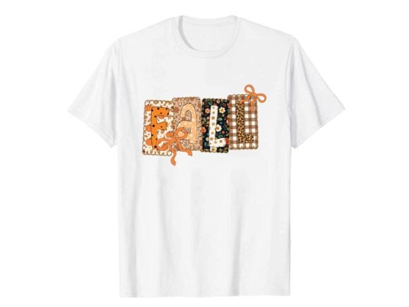 Reviewing the Retro Patchwork Fall T-Shirt Design