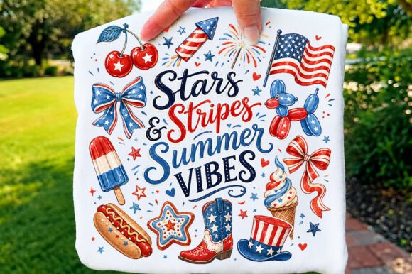 Reviewing the Stars Stripes Summer Vides Tee PNG